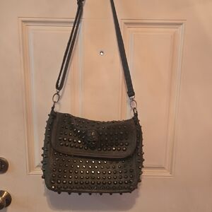 Studded Black Shoulder Bag